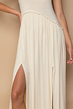 Load image into Gallery viewer, POL Sleeveless Back Zipper Front Slit Maxi Dress

