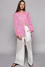 Load image into Gallery viewer, POL Button Down Long Sleeve Paisley Print Shirt
