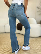 Load image into Gallery viewer, Judy Blue Full Size Mid Rise Destroyed Hem Distressed Jeans
