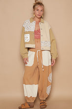 Load image into Gallery viewer, POL Crochet Patch Exposed Seam Button Up Jacket
