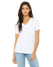 Load image into Gallery viewer, B+C Women&#39;s Relaxed Jersey Short Sleeve V-Neck Tee For DTF Transfer
