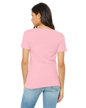 Load image into Gallery viewer, B+C Women&#39;s Relaxed Jersey Short Sleeve V-Neck Tee For DTF Transfer
