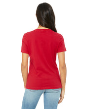 Load image into Gallery viewer, B+C Women&#39;s Relaxed Jersey Short Sleeve V-Neck Tee For DTF Transfer
