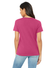 Load image into Gallery viewer, B+C Women&#39;s Relaxed Jersey Short Sleeve V-Neck Tee For DTF Transfer
