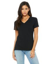 Load image into Gallery viewer, B+C Women&#39;s Relaxed Jersey Short Sleeve V-Neck Tee For DTF Transfer
