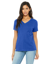 Load image into Gallery viewer, B+C Women&#39;s Relaxed Jersey Short Sleeve V-Neck Tee For DTF Transfer
