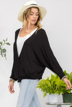 Load image into Gallery viewer, Celeste Full Size Contrast Round Neck Top with Two Layer Detail
