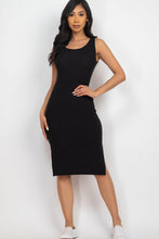 Load image into Gallery viewer, Ribbed Side Slit Tank Dress by CAPELLA
