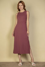 Load image into Gallery viewer, Ribbed Side Slit Tank Dress by CAPELLA
