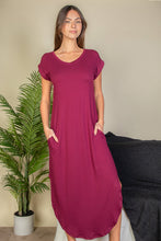 Load image into Gallery viewer, Hidden Pocket Batwing Sleeve V Neck Long Dress by CAPELLA
