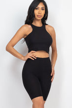 Load image into Gallery viewer, Ribbed Cropped Tank Top and Biker Shorts Sets (CAPELLA)
