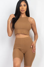 Load image into Gallery viewer, Ribbed Cropped Tank Top and Biker Shorts Sets (CAPELLA)
