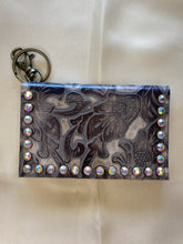 Load image into Gallery viewer, Becca Leather Credit Card Holder with Crystals by Keep It Gypsy
