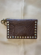 Load image into Gallery viewer, Becca Leather Credit Card Holder with Crystals by Keep It Gypsy
