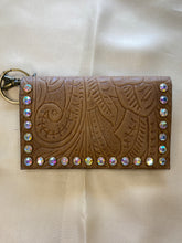 Load image into Gallery viewer, Becca Leather Credit Card Holder with Crystals by Keep It Gypsy
