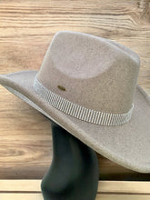 Load image into Gallery viewer, Rhinestone Cowboy Hat by C.C. - Taupe
