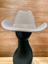 Load image into Gallery viewer, Rhinestone Cowboy Hat by C.C. - Taupe
