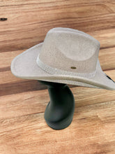 Load image into Gallery viewer, Rhinestone Cowboy Hat by C.C. - Taupe
