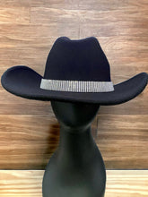 Load image into Gallery viewer, Rhinestone Cowboy Hat by C.C. - Black
