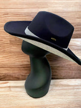 Load image into Gallery viewer, Rhinestone Cowboy Hat by C.C. - Black
