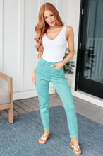 Load image into Gallery viewer, Judy Blue Bridgette High Rise Garment Dyed Slim Jeans in Aquamarine
