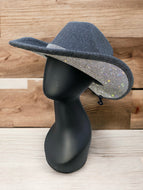 Rhinestone Cowboy Hat by C.C. - Charcoal