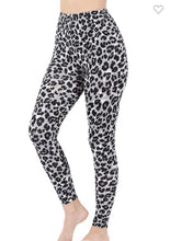 Load image into Gallery viewer, Zenana Snow Leopard Print Leggings - Curvy
