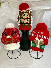 Load image into Gallery viewer, Christmas Beanies - Reindeer, Bear, Merry Christmas
