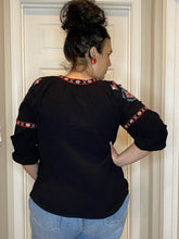 Load image into Gallery viewer, Flora Embroidered Boho Blouse by Delila Clothing
