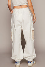 Load image into Gallery viewer, Loose Fitting Joggers with Contrasting Crochet by POL in Off White - Women&#39;s

