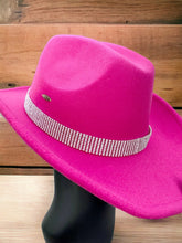 Load image into Gallery viewer, Rhinestone Cowboy Hat by C.C. - Pink
