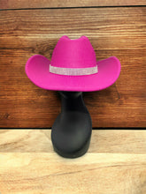 Load image into Gallery viewer, Rhinestone Cowboy Hat by C.C. - Pink
