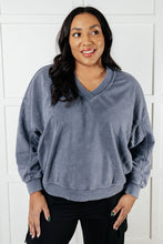 Load image into Gallery viewer, Rep Ready Mineral Wash French Terry Pullover in Blue
