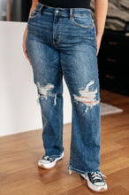 Load image into Gallery viewer, Rose High Rise 90&#39;s Straight Jeans by Judy Blue in Dark Wash
