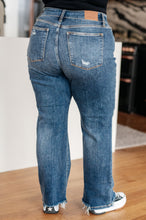 Load image into Gallery viewer, Rose High Rise 90&#39;s Straight Jeans by Judy Blue in Dark Wash
