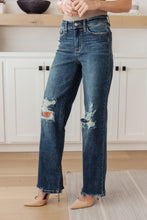 Load image into Gallery viewer, Rose High Rise 90&#39;s Straight Jeans by Judy Blue in Dark Wash
