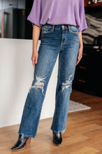 Load image into Gallery viewer, Rose High Rise 90&#39;s Straight Jeans by Judy Blue in Dark Wash
