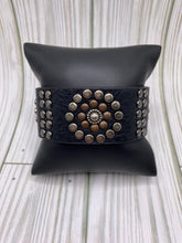 Load image into Gallery viewer, Two Tone Studded Leather Bracelet
