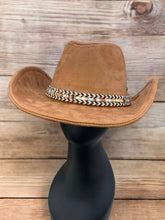 Load image into Gallery viewer, Cowboy Hat with Boho Band Accent by C.C.
