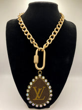Load image into Gallery viewer, Upcycled Teardrop Necklace with Link Chain
