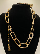 Load image into Gallery viewer, Upcycled Necklace with Paperclip Chain by Keep It Gypsy
