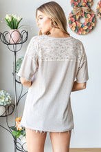Load image into Gallery viewer, Heimish Full Size Lace Front Pocket Drop Shoulder Top
