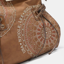 Load image into Gallery viewer, Nicole Lee USA Side Braided Tassel Inlaid Rhinestone Embroidery Hobo Bag

