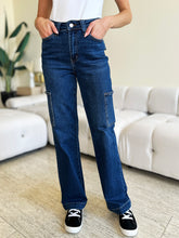 Load image into Gallery viewer, Judy Blue Full Size High Waist Straight Cargo Jeans
