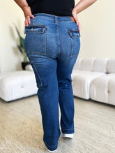 Load image into Gallery viewer, Judy Blue Full Size High Waist Straight Cargo Jeans

