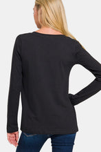 Load image into Gallery viewer, Zenana Full Size V-Neck Long Sleeve T-Shirt
