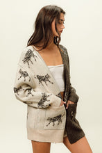 Load image into Gallery viewer, BiBi Open Front Long Sleeve Contrast Cardigan
