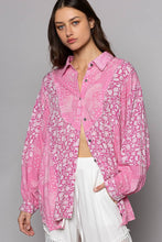 Load image into Gallery viewer, POL Button Down Long Sleeve Paisley Print Shirt
