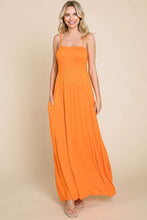Load image into Gallery viewer, Culture Code Full Size Smocked Cami Maxi Dress with Pockets
