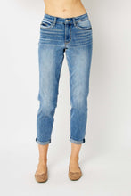 Load image into Gallery viewer, Judy Blue Cuffed Hem Mid Rise Slim Jeans
